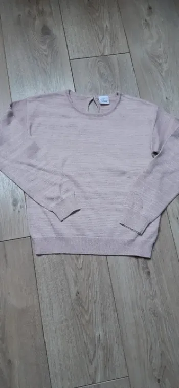 Pull léger tape à l'oeil rose irisée 10 ans neuf jamais porté