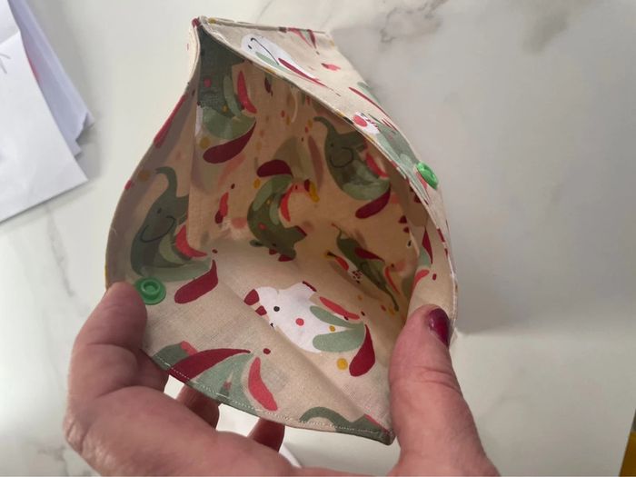 Jolie pochette doublée pour papiers goûter maquillage ou autre éléphant - photo numéro 5