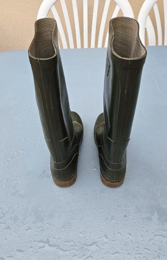 Bottes de pluie - 100% caoutchouc- Taille 41 - photo numéro 2