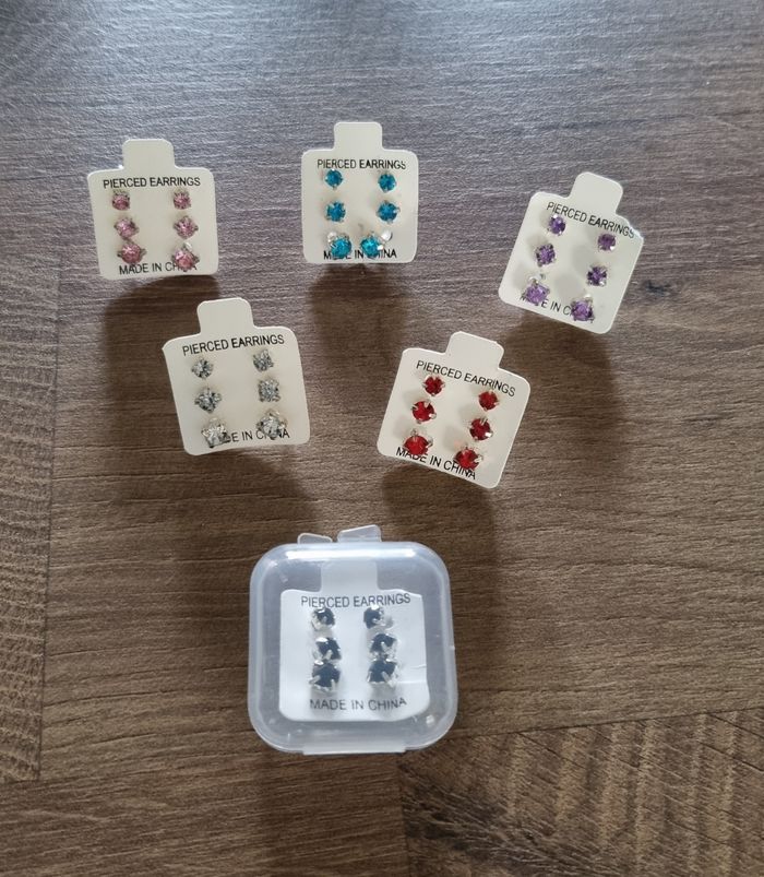 Boucle d oreilles par lot de 3 paires - photo numéro 2