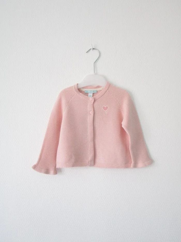 Gilet rose Obaïbi 9 mois NEUF
