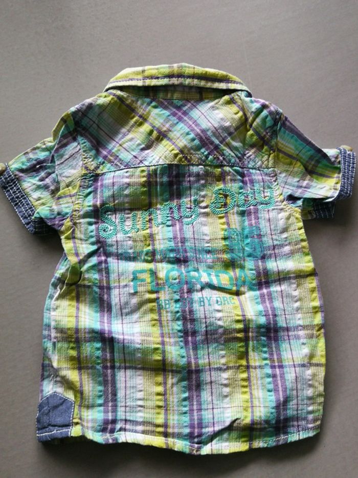 Chemise manches courtes garçon 6 mois - photo numéro 2