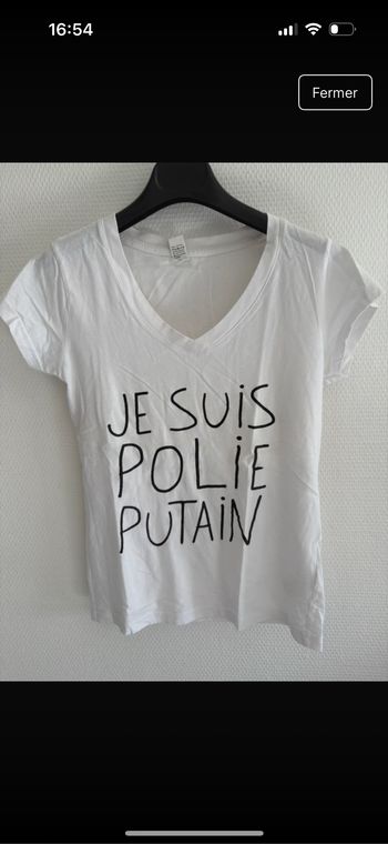 T-shirt à message