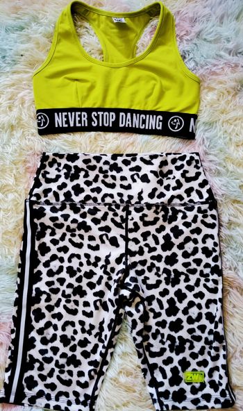 Ensemble zumba short brassière sport fitness danse