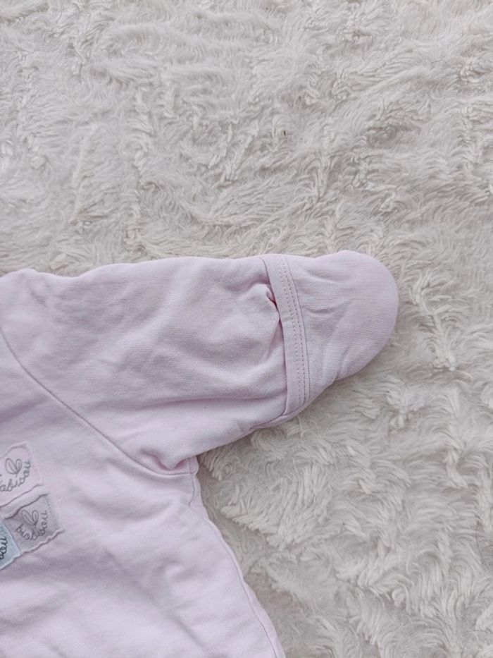 Manteau gilet veste avec capuche Fille 1/3 mois P'tit bisou - photo numéro 7