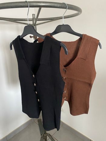 Gilet blazer en polyester gilet bl