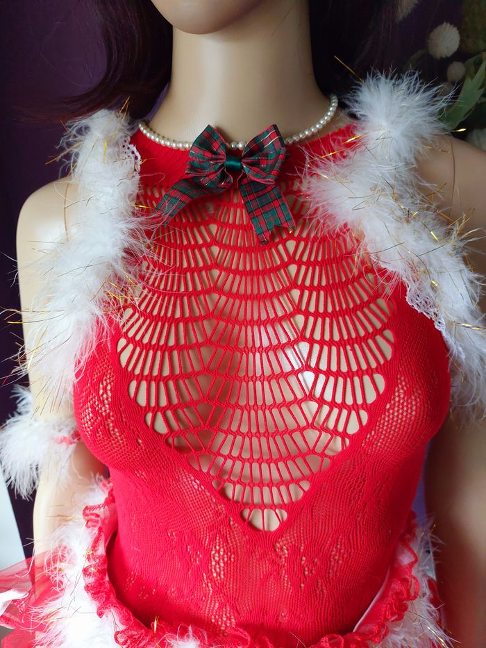 Ensemble 5 pièces de Noël au look santa girl sexy – Taille unique - photo numéro 5