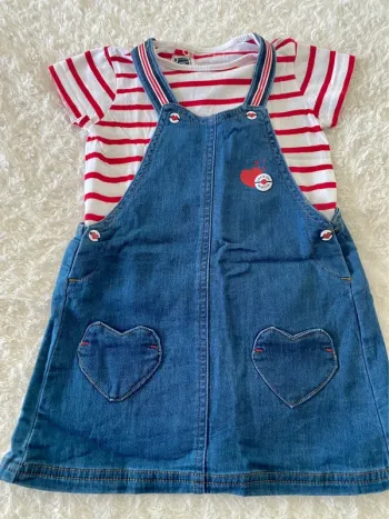 Ensemble Fille robe et tee shirt