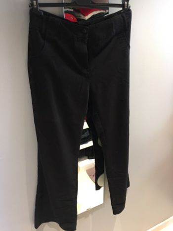 Pantalon droit évasé noir femme taille 40
