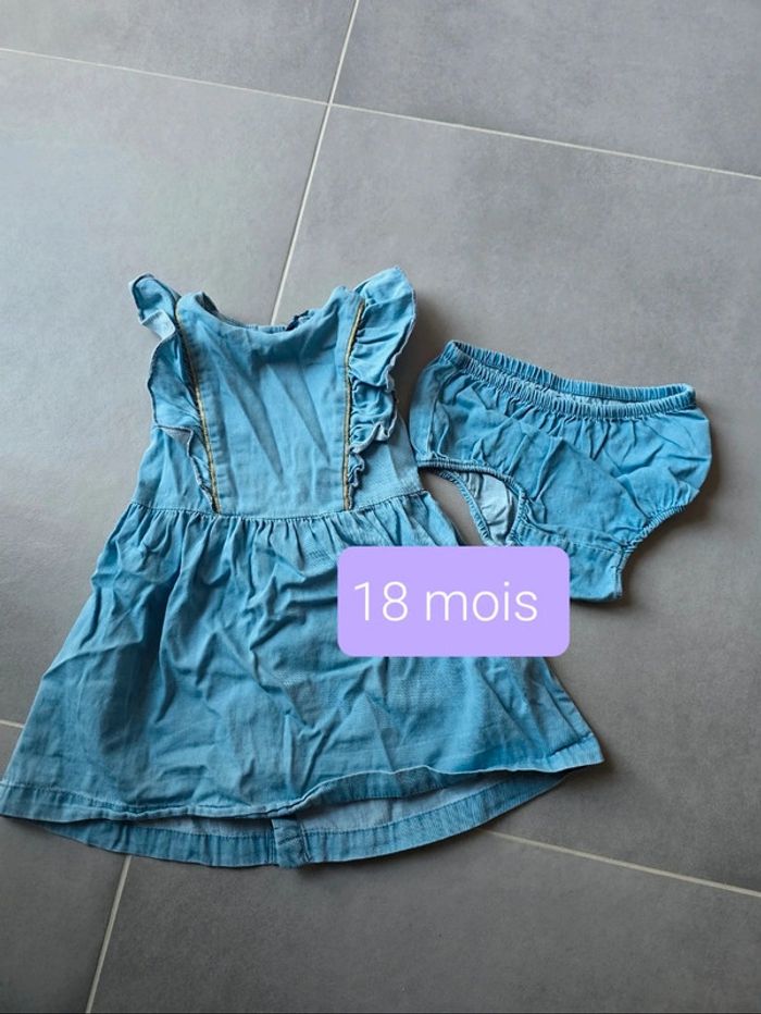 Robe été effet jean 18 mois