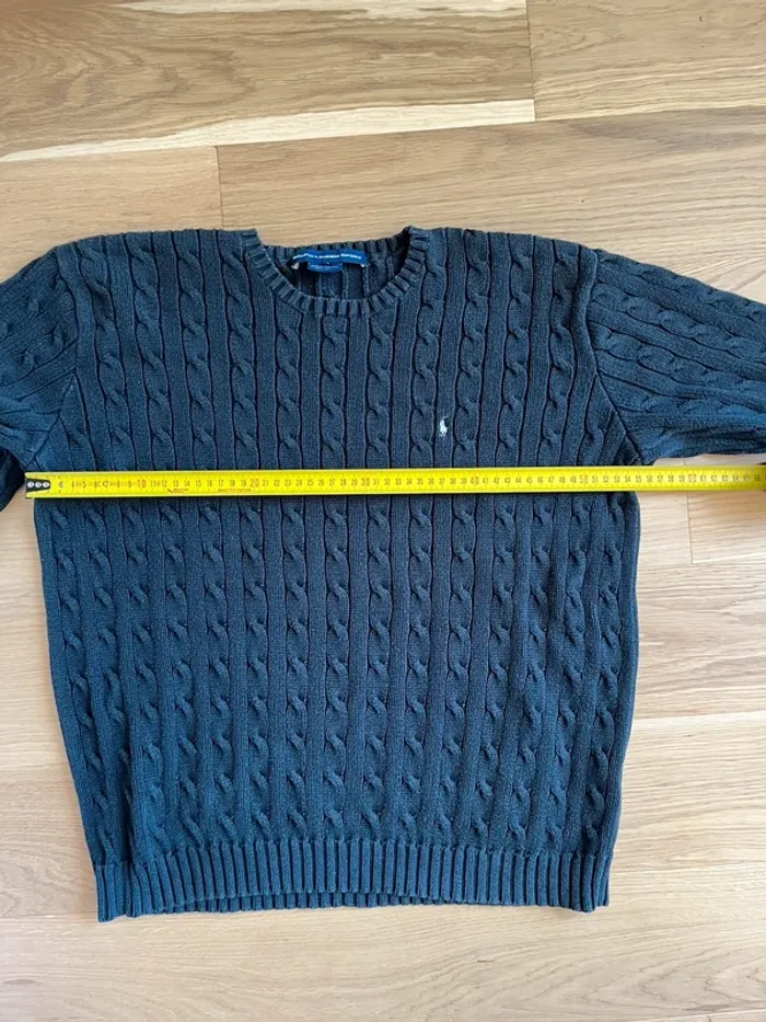 Pull Torsadé Ralph Lauren - Gris - Taille XL - photo numéro 6