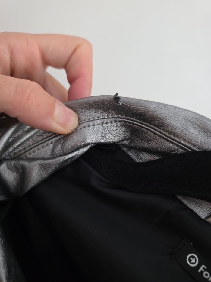Veste en cuir grise - photo numéro 10