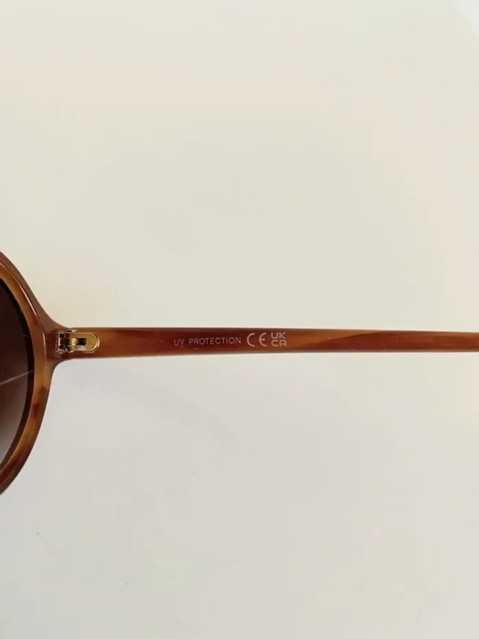 Lunette de soleil marron ronde mixte verres dégradés uvprotection catégorie 3 - photo numéro 6