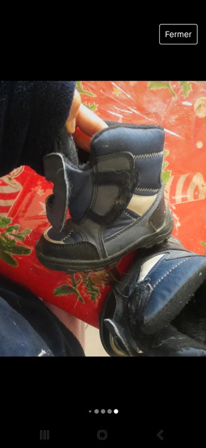 Botte après-ski bleu et noir - photo numéro 8