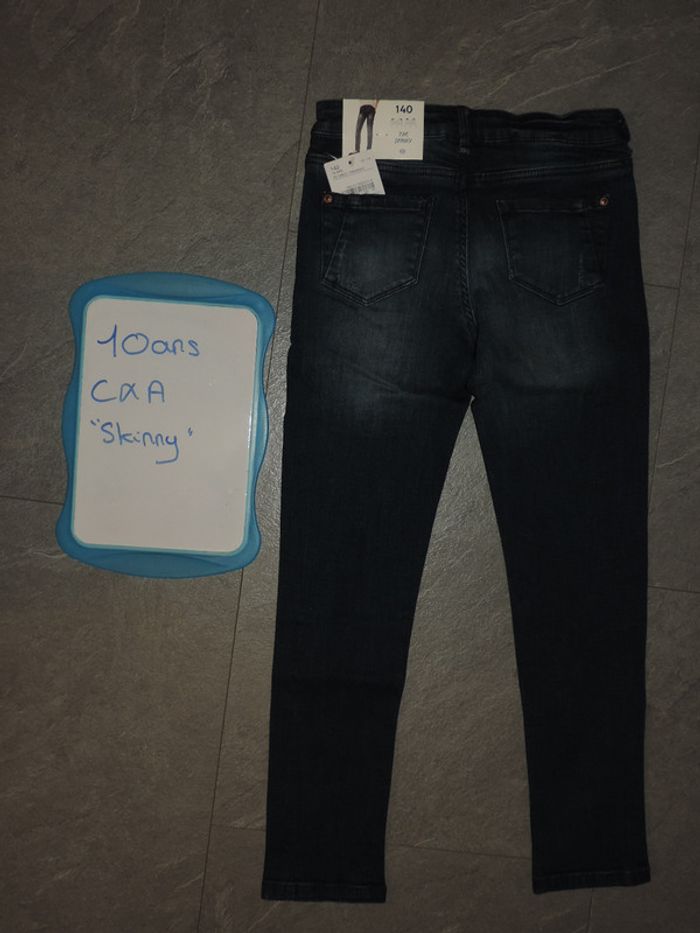 jeans C&A skinny taille 10 ans - photo numéro 2