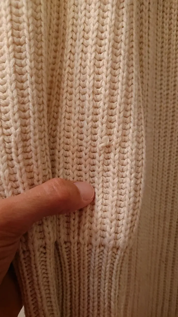 Robe pull beige - photo numéro 4