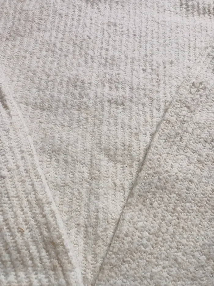Pull fille beige crème légèrement pailleté doré - photo numéro 7