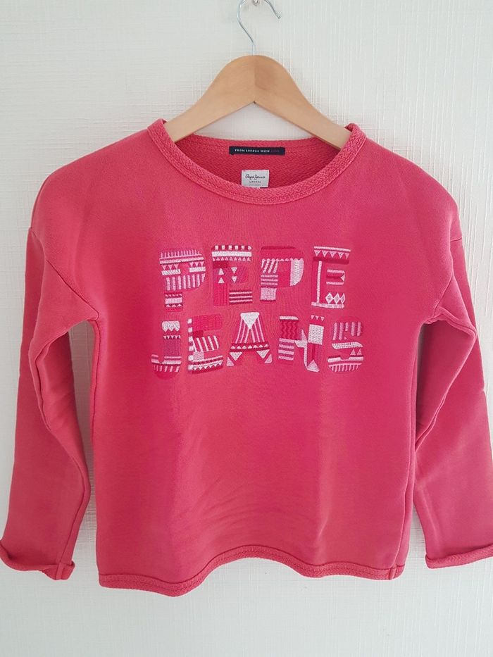 Sweat vieu rose Pepe Jeans 10 ans