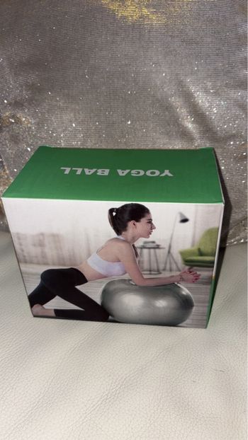  Neuf - Yoga Ball - Ballon de Gymnastique - Taille 55cm - Bleu