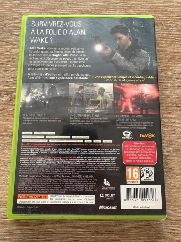 Alan wake xbox 360 - photo numéro 3