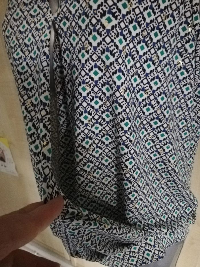 Blouse manches courtes cache cache taille 40 neuve - photo numéro 3