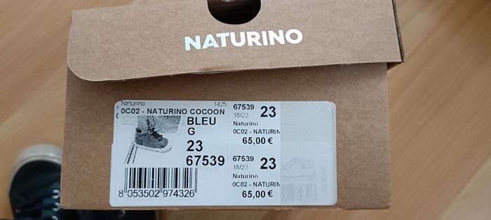 Chaussures naturino pointure 23 bleu marine - photo numéro 6