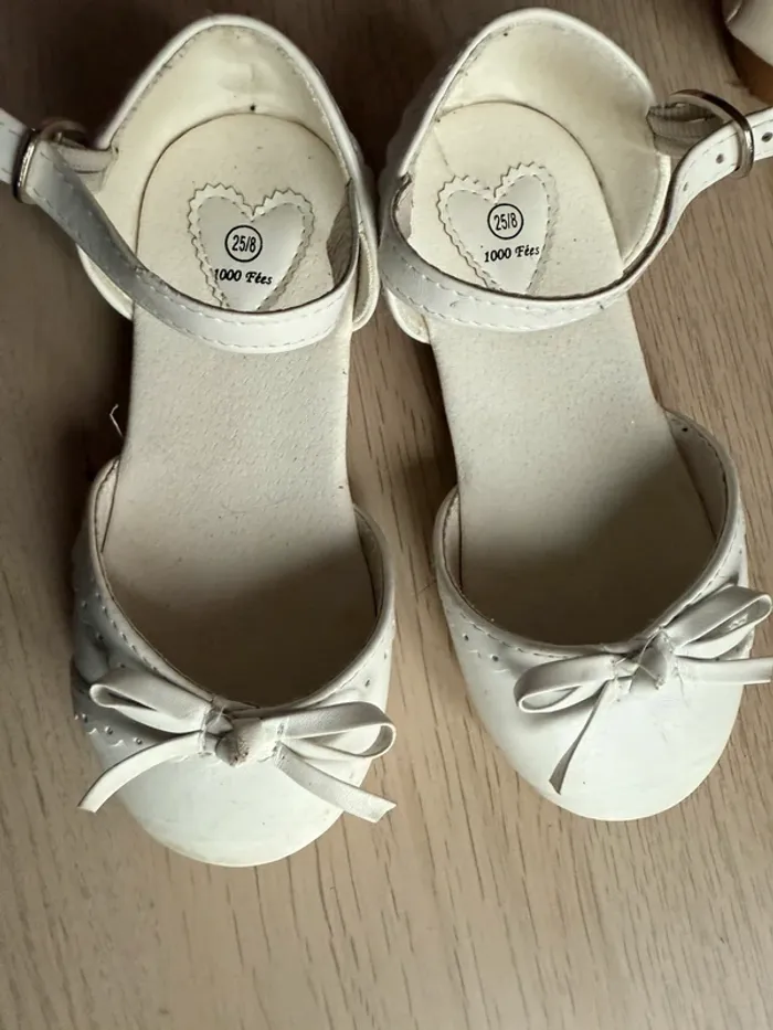Sandales filles baptême