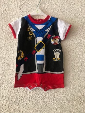Barboteuse Mickey mouse "pirate" 3 mois