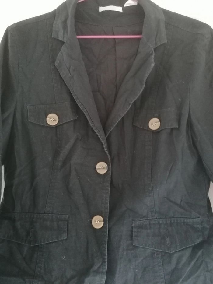 Veste en toile très bon état taille 42 - photo numéro 2