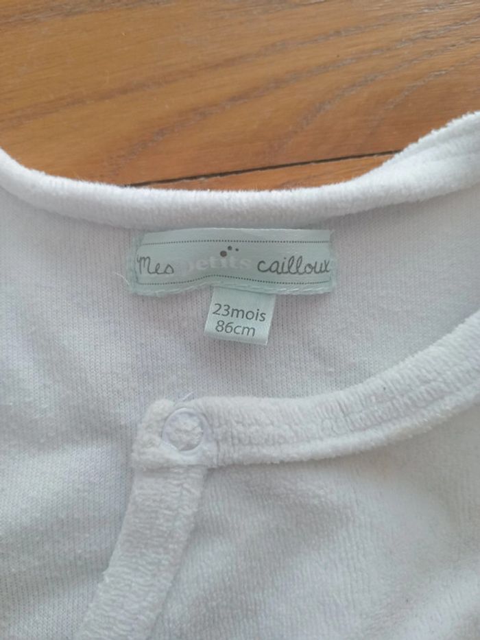 Pyjama velours chaud fille garçon 23 mois Mes Petits Cailloux - photo numéro 10