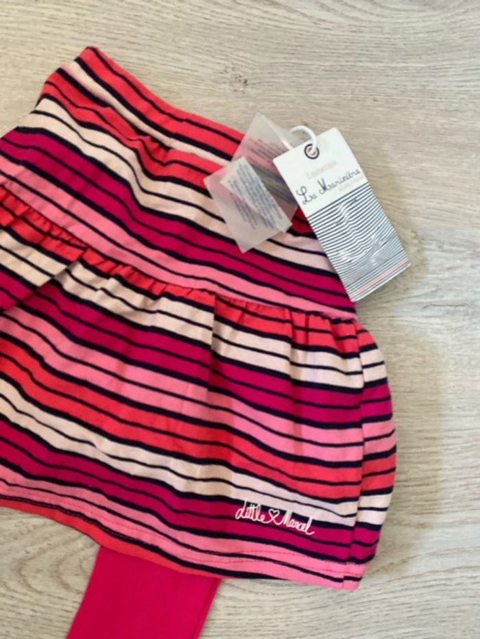 Jupe et legging Little Marcel, la marinière, taille 12 et 18 mois neuf - photo numéro 2