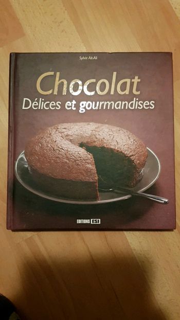 Livre de cuisine chocolat et délices et gourmandises