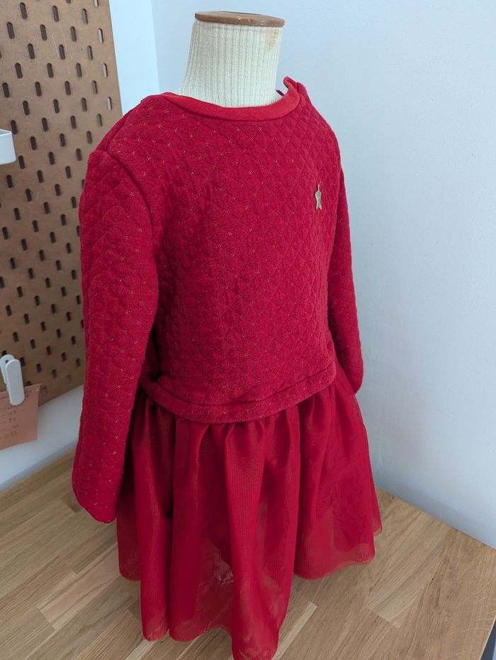 Robe rouge Verbaudet 3 ans - photo numéro 2