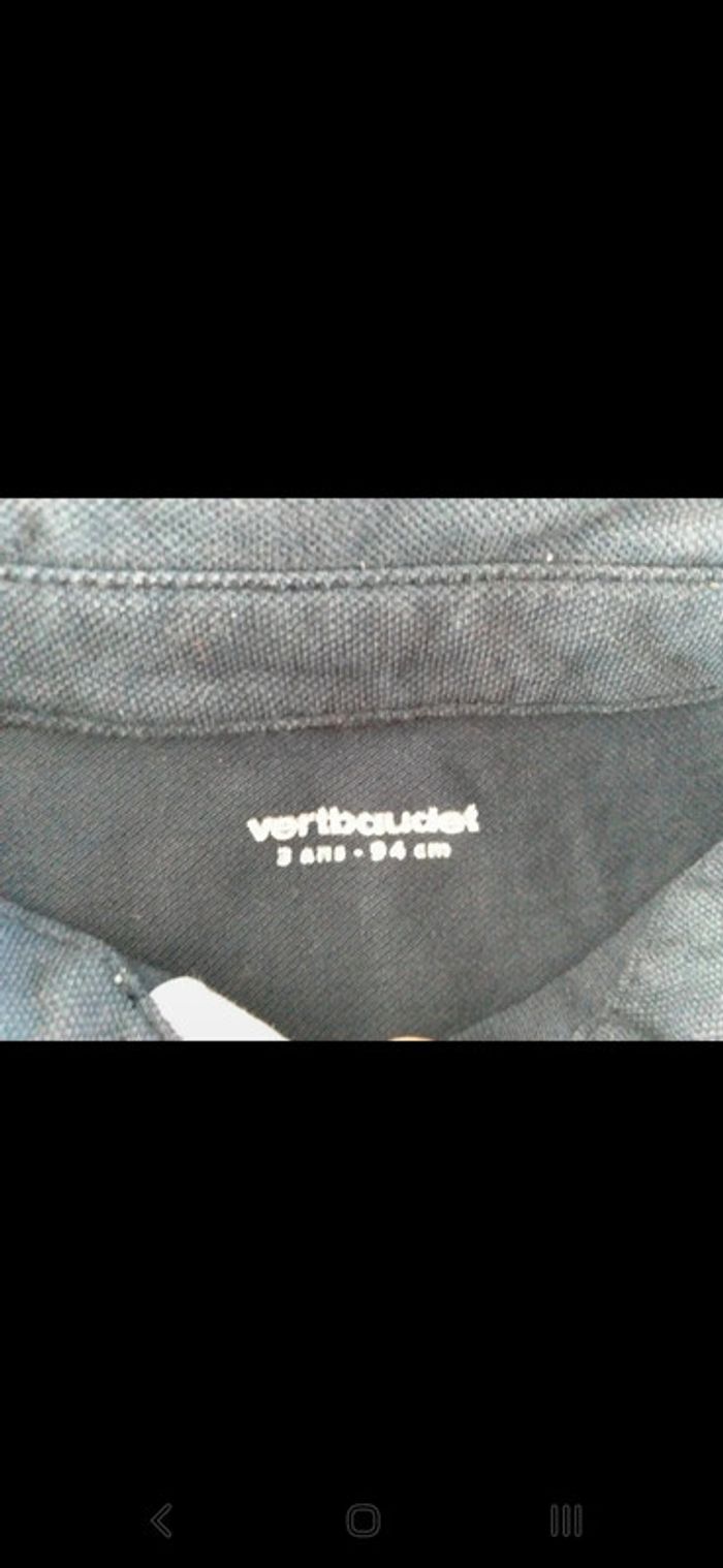 T-shirt polo vertbaudet neuf 3 ans - photo numéro 2