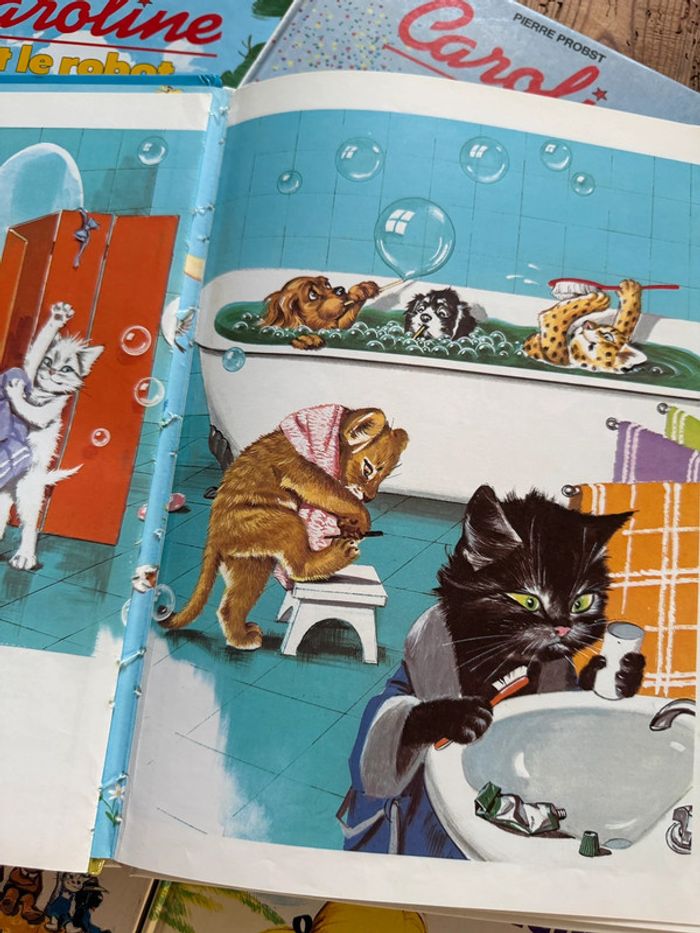 État satisfaisant moyen lot de 11 livres albums Caroline vintage Pierre Probst - photo numéro 12