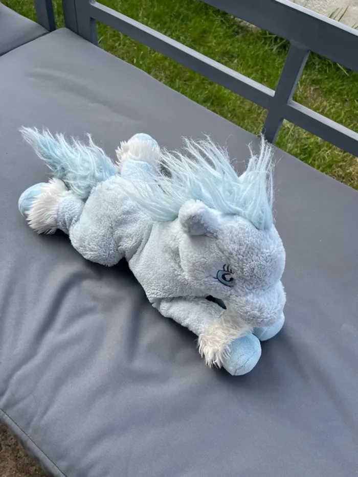 Doudou cheval bleu - photo numéro 2
