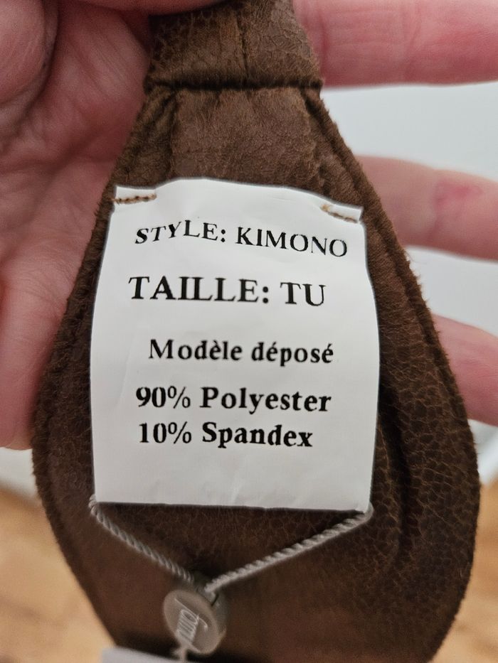 Ceinture chocolat à nouer Formul taille unique - photo numéro 3