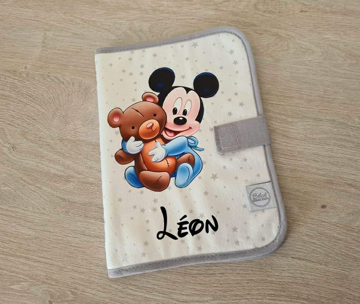 Protège carnet de santé personnalisé mickey - photo numéro 2