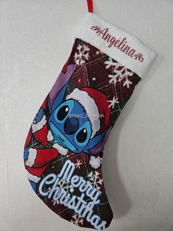 Chausette Noël stitch