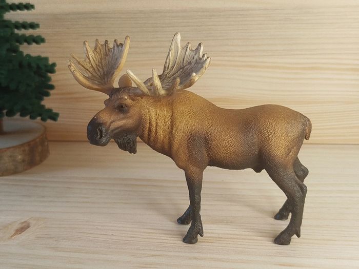 Schleich Élan caribou Figurine animal de la forêt - photo numéro 2