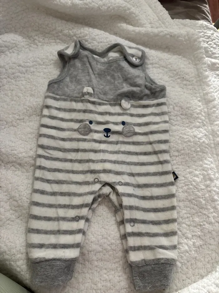 Pyjama sans manches bébé 1 mois pat et ripaton