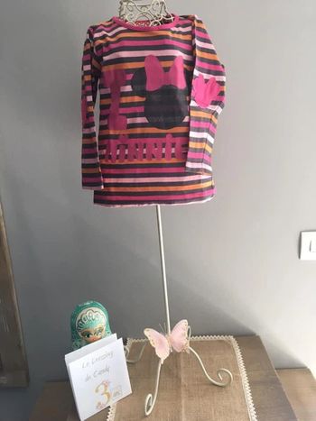T-shirt fille 3 ans motif Minnie