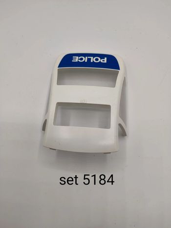Toit et vitre arrière véhicule de police playmobil