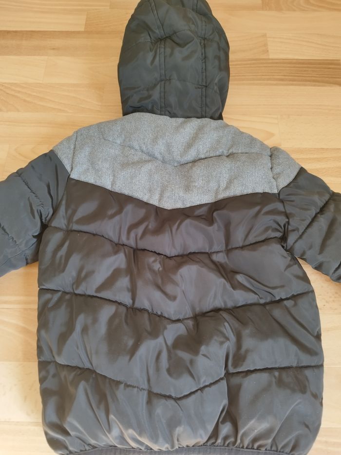 Manteau chaud type doudoune  pour hiver garçon 4 ans noir gris - photo numéro 5