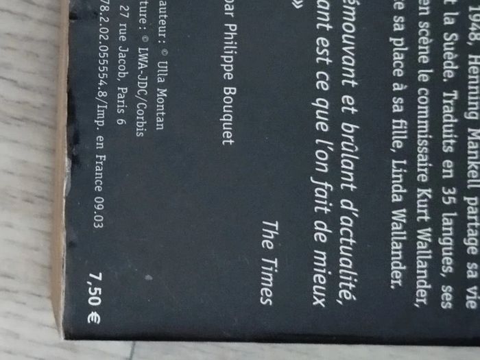 Roman policier Meurtriers sans visage de Henning Mankell  7577467346 - photo numéro 5