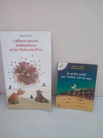 Lot de deux livres enfants Claudie ponti et les p'tites poules