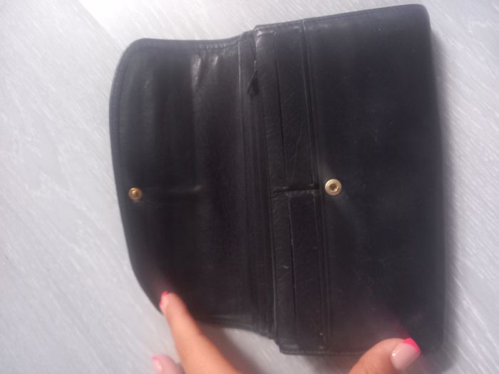 Portefeuille noir cuir - photo numéro 3