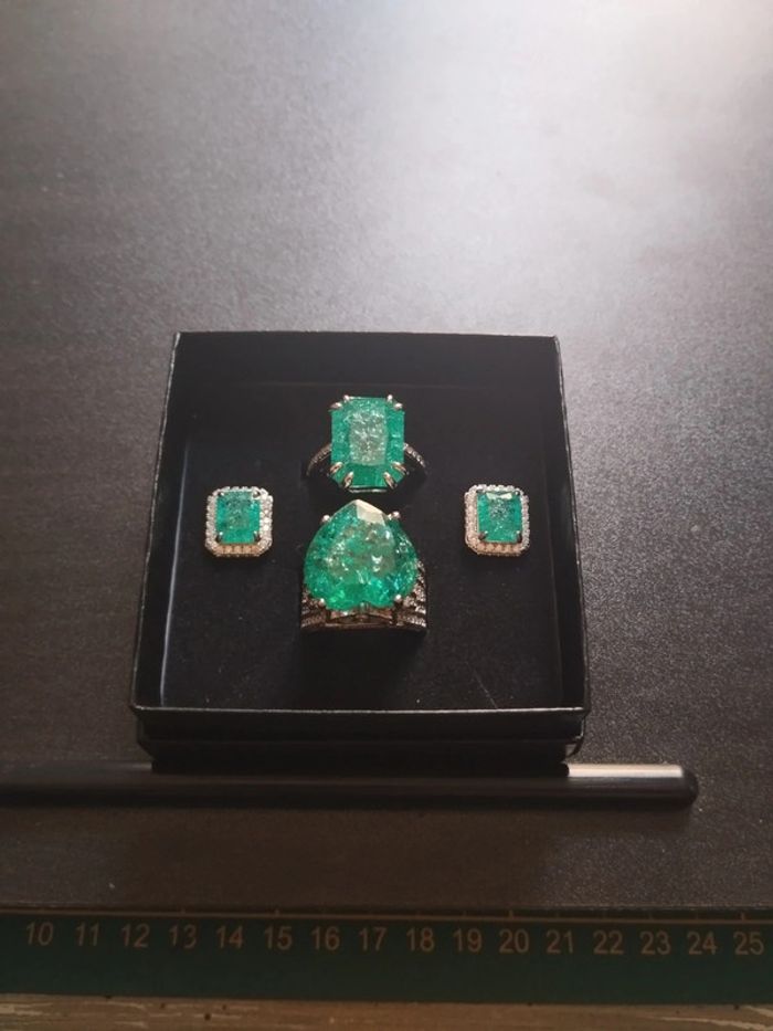 Lot de 2 bagues avec coffret/ boucles d'oreilles offertes - photo numéro 3