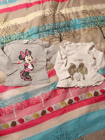 Lot de 2 tee shirt Disney Minnie 6 mois