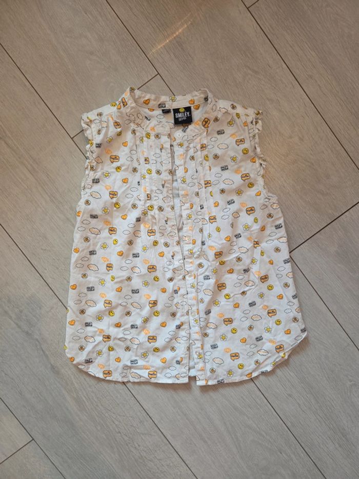 Chemise smiley world 10 ans